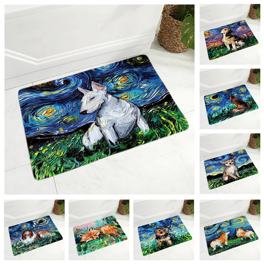 Мультяшный коврик с кошкой напольный мультяшный собакой для детской комнаты
