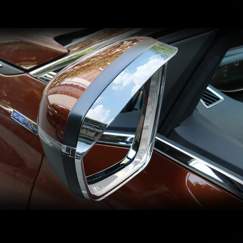 

Car Rearview Mirror Rain Shade Rainproof Blades Back Mirror Eyebrow Rain Cover For Peugeot 3008 GT 2017 2018 2019 Accessories