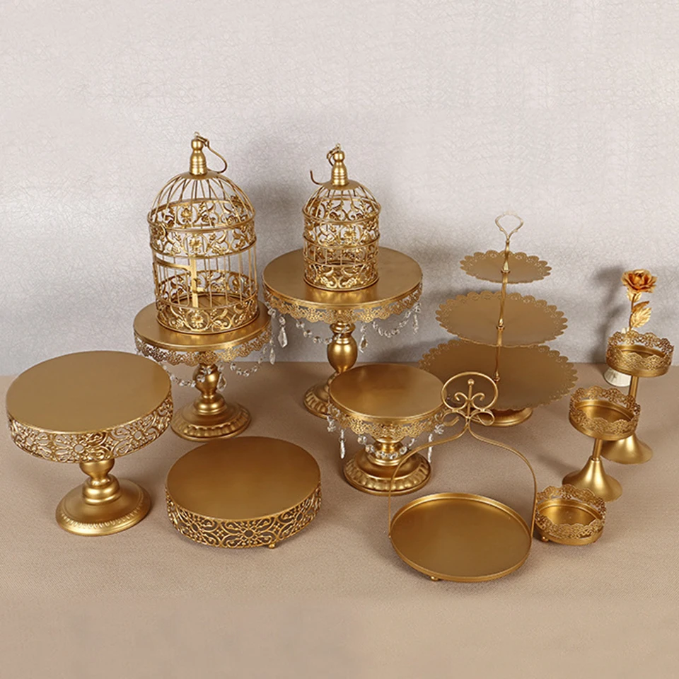 Transhome Свадебная подставка для торта 4 13 шт. металлическая Хрустальная стойка