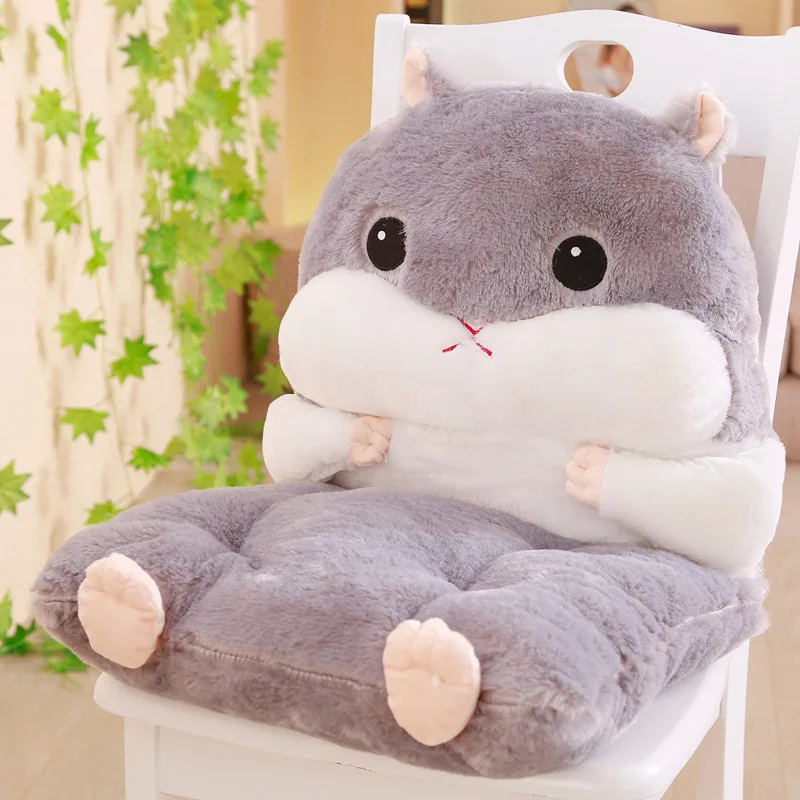 Большой размер милый мягкий толстый хомяк плюшевая теплая подушка с отверстиями