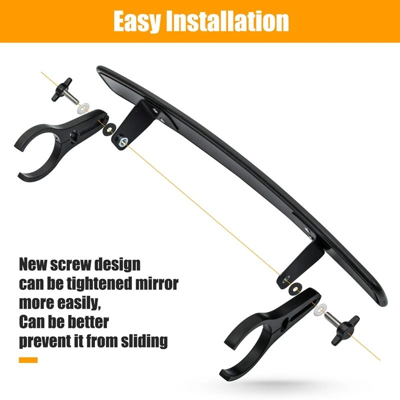 

1.75inch UTV Rearview Mirror Side Mirror Accessories Wide Rear View Racing Mirror for ATV Polaris Yamaha