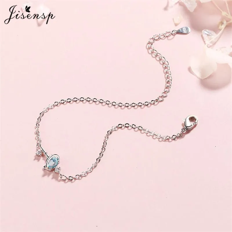 Jisensp винтажный Звездный браслет с геометрическим хрусталем браслет-цепочка