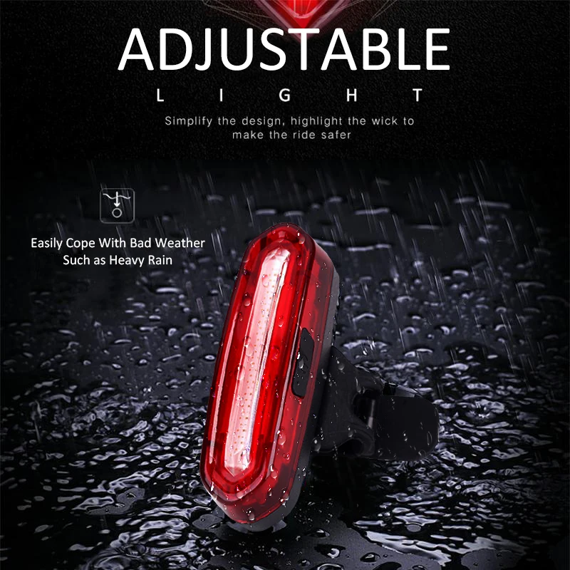 

UP Bike Taillight Waterproof Riding Rear light Led Usb Chargeable Mountain Bike Cycling Light Tail-lamp Bicycle Light