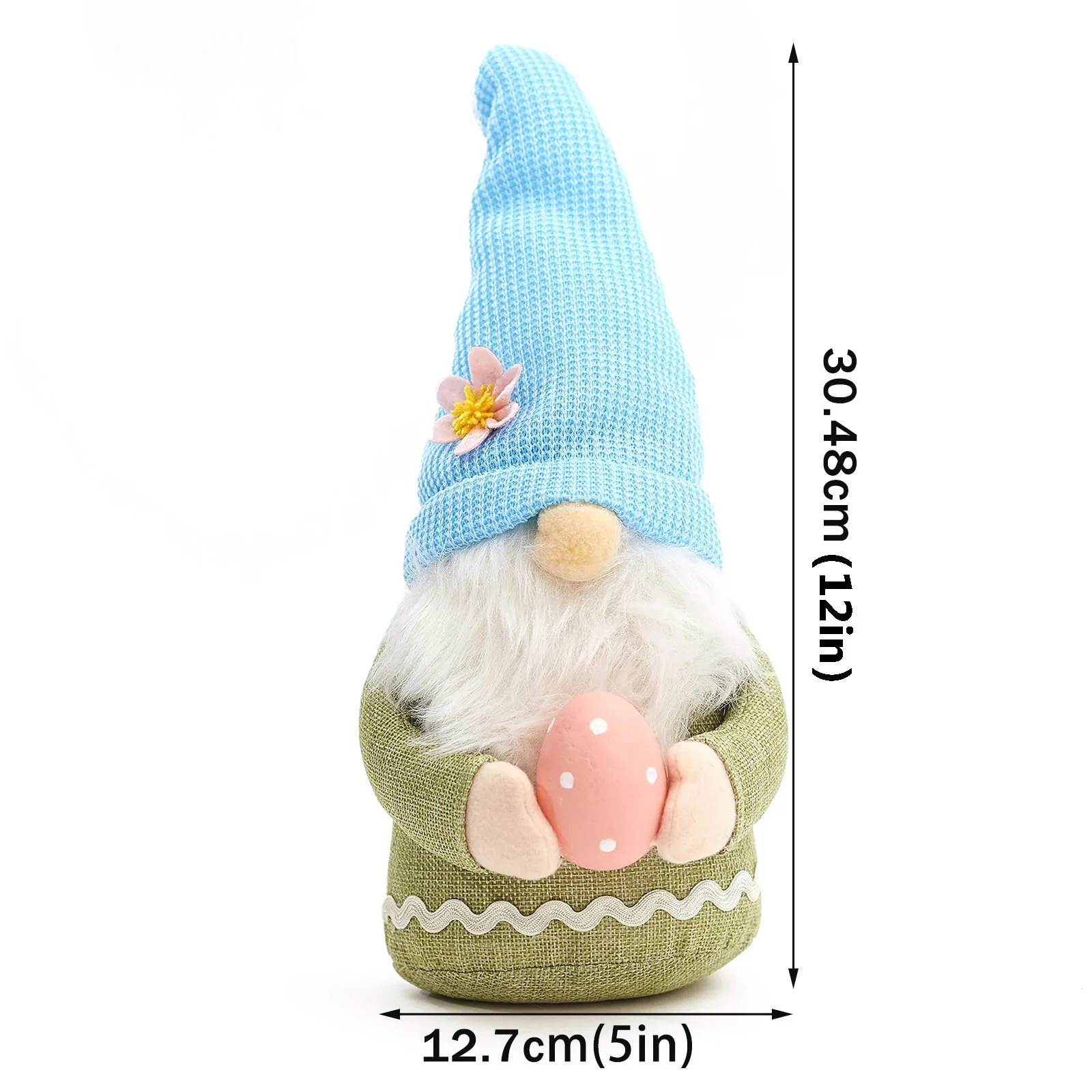 

Easter Gnome Plush Doll Decorations Handmake Scandinavian Tomte for Easter Table,Ornament,Easter's Present Gnome Plush Toy J60