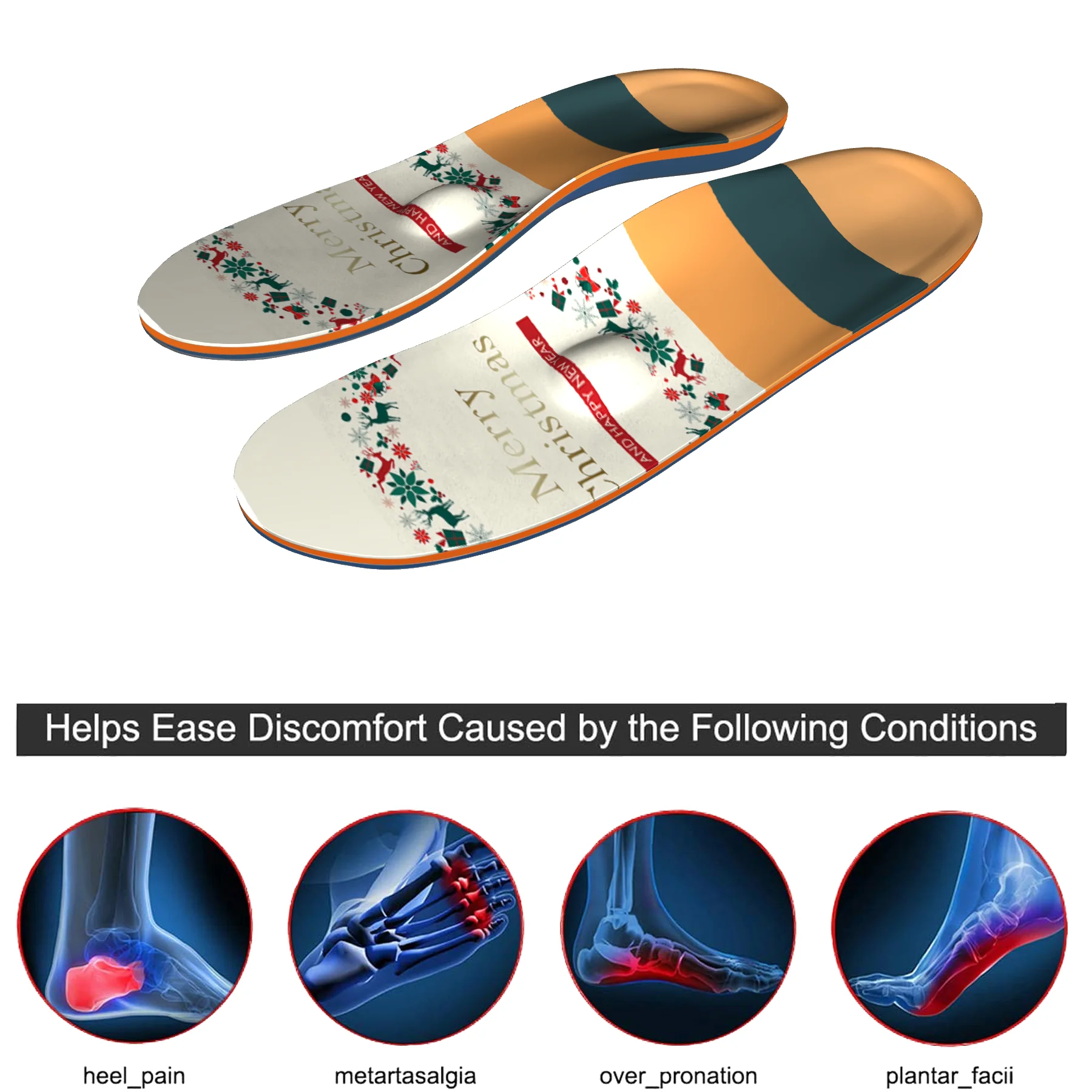 Вставленные ортопедические стельки из ЭВА с поддержкой свода стопы полная длина