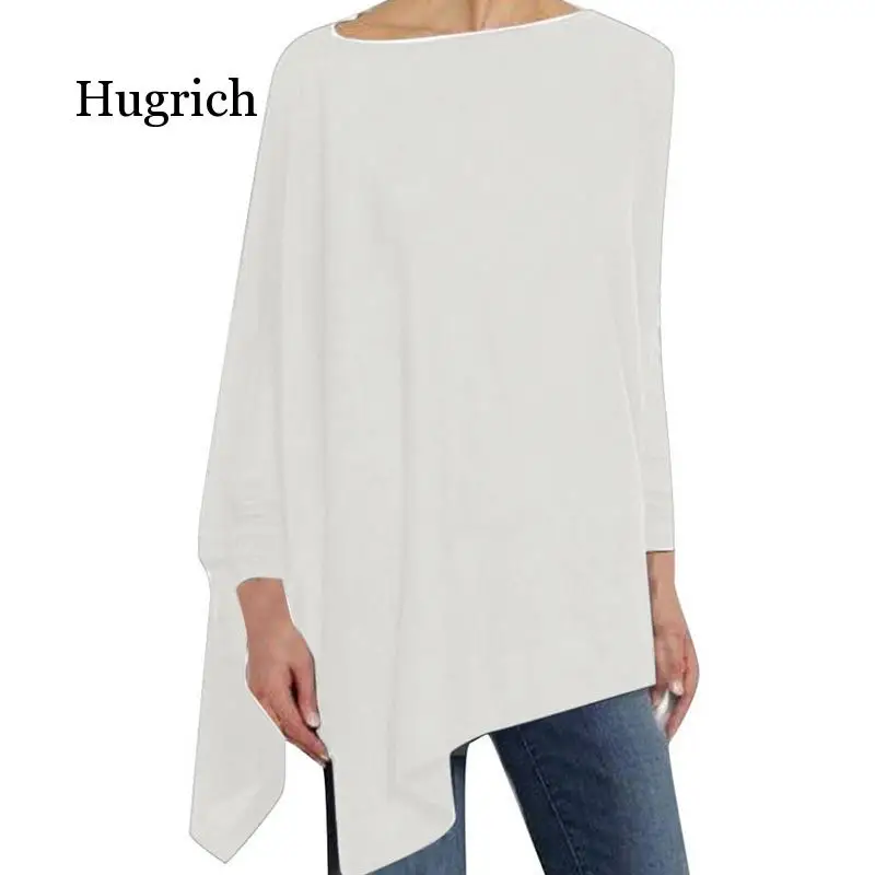 

Women Causal Long Sleeve Cotton Blouse Spring Loose Irregular Shirt Female Solid Sweatshirt Female Tops Pullover