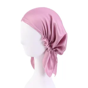 women Inner Hijab Fashion Muslim Headscarf Sleeping Hat Cap Headwear Comfortable Nightcap Muslim scarf Fashion Turban Hat