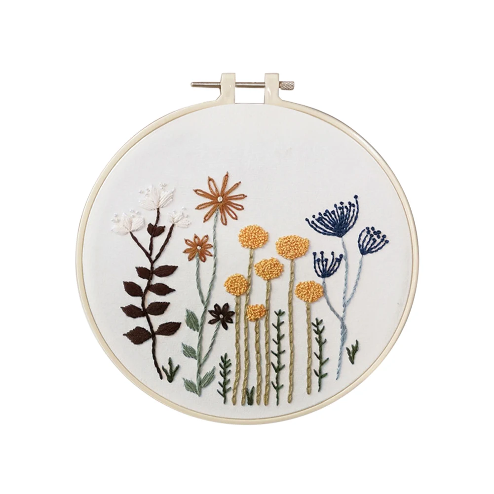

Embroidery DIY Beginner Material Pack Flowers Patterns Cross Stitch Kits Handmade craft supplies