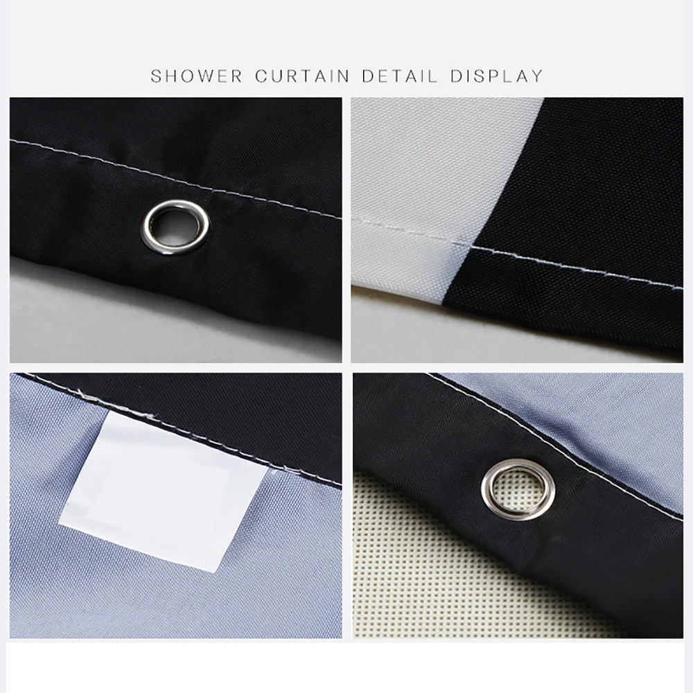 

Custom Landscape Bathroom Accessories Sets Waterproof Shower Curtain 4 PCS Bath Mat Pad Carpet Cover Toilet Cover For Home Decor