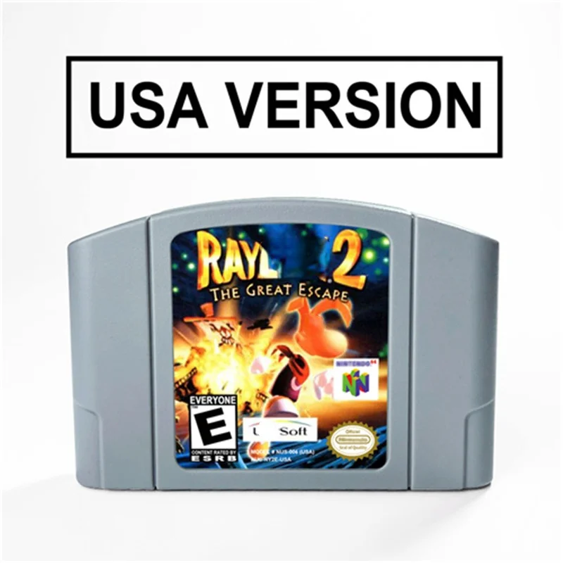 

Raymaned 2 The Great Escape For 64 Bit Video Game Cartridge USA Version NTSC