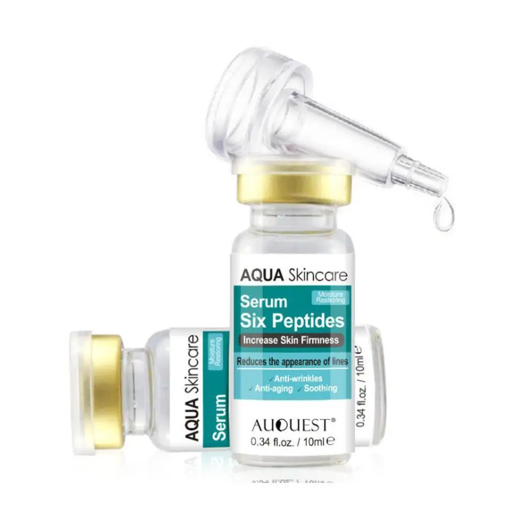 

10g/bottle Six Peptides Serum Liquid Hyaluronic Acid Anti-aging And Anti-wrinkles Whitening Collagen Face Lift Skin Care Cream