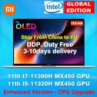 Оригинальный 2021 Xiaomi Mi Notebook Pro 15 Intel Core i5 11320H ноутбук i7 11390H 512G SSD Windows 10 ПК портативный компьютер ультрабук