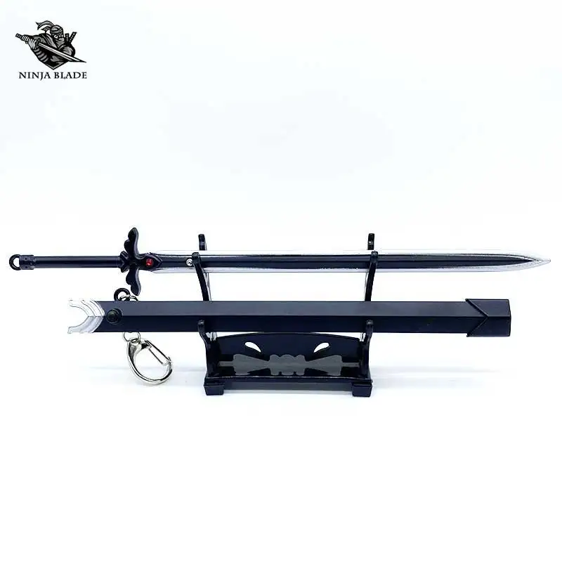 Меч искусство онлайн лезвие Кирито ночное небо меч синяя Роза Малый металический