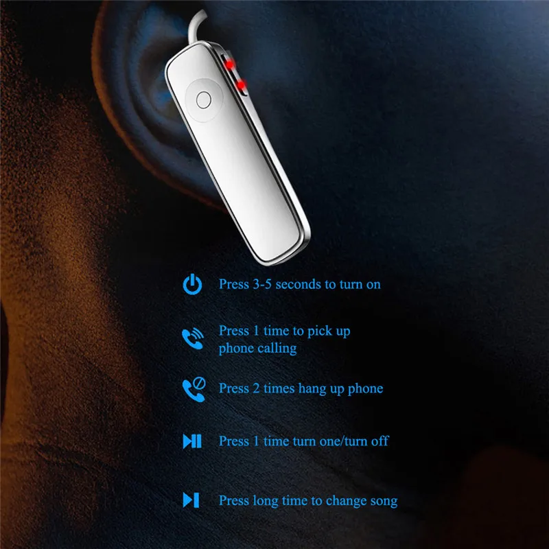 M165 стерео гарнитура наушники Мини Bluetooth V4.1 с микрофоном Беспроводной Handfree для всех телефонов huawei Xiaomi Android