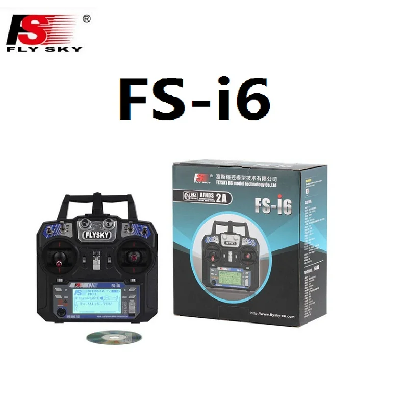 FS I6 (no receiver) Flysky FS-i6 FS I6 2,4G 6ch Радиоуправляемый контроллер передатчика с FS-iA6 приемником IA6B для радиоуправляемого вертолета самолета квадрокоптера планера дрона - Цвет: FS I6 (no receiver)