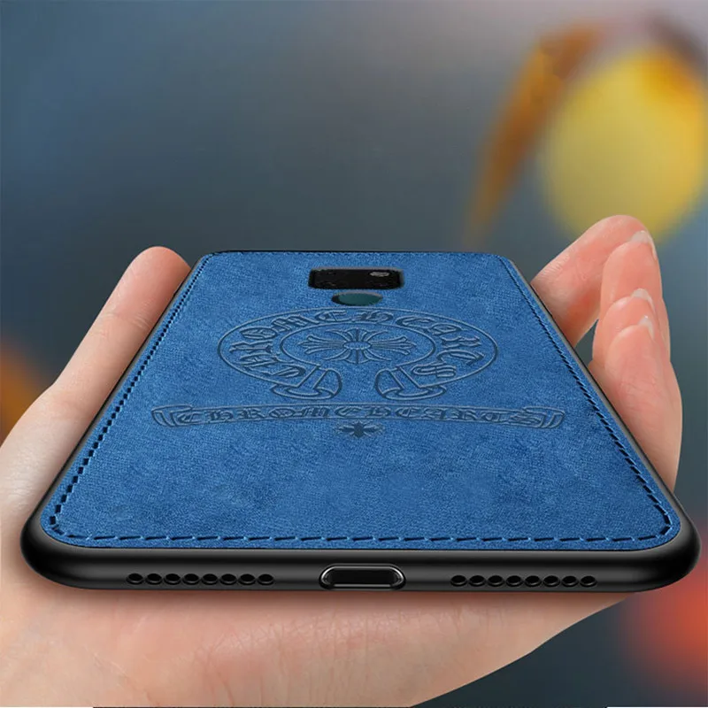 Чехол для huawei mate 20 чехол 30 10 Pro тканевая задняя крышка мягкий силиконовый