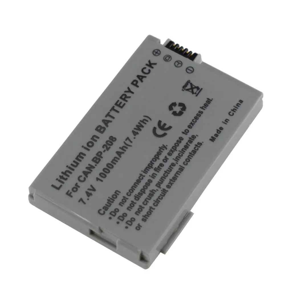 4X Батарея пакет для Canon BP 208DG 308 214 DC95 DC100 DC201 DC210 DC211 MVX430 MVX450 MVX460 MVX1Si|Цифровые
