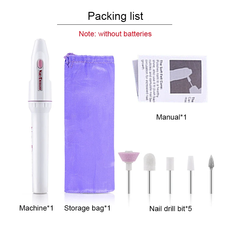 

Mini Nail Polishing Machine Electric Manicure Drill Machine Accessory Manicure Pedicure Gel Polish File Buffer Nail Art Tools