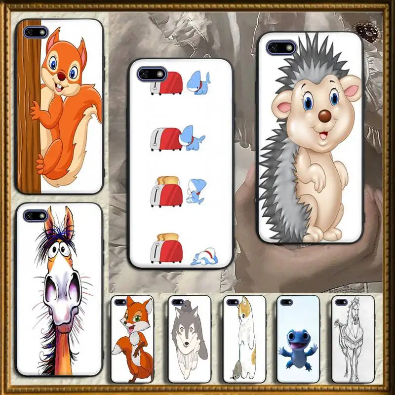 

Cute Cartoon Animal Phone Case for huawei mate 9 10 20 30 40 pro lite x Funda cover