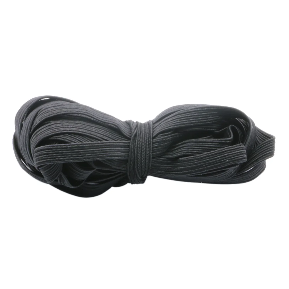 10 метров растягивающиеся шнуры плоские черные эластичные Бисероплетение Нити