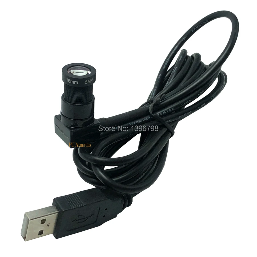 1080P Full HD USB Camera Module MJPEG 30fps High Speed Mini CCTV Linux UVC Android Webcam Mini Surveillance camera 5MP 16mm Lens
