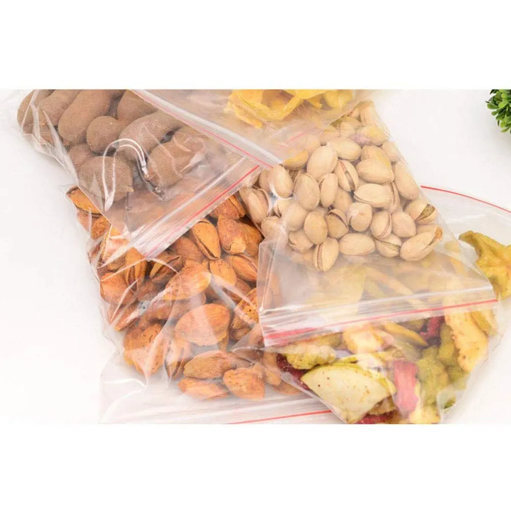 

Plastic Bags Small Clear Zipper Bags Food Containers Reclosable Cook Ziplock Storage For Jewelry Gift Card Candy 5X7 CM 100 PCS