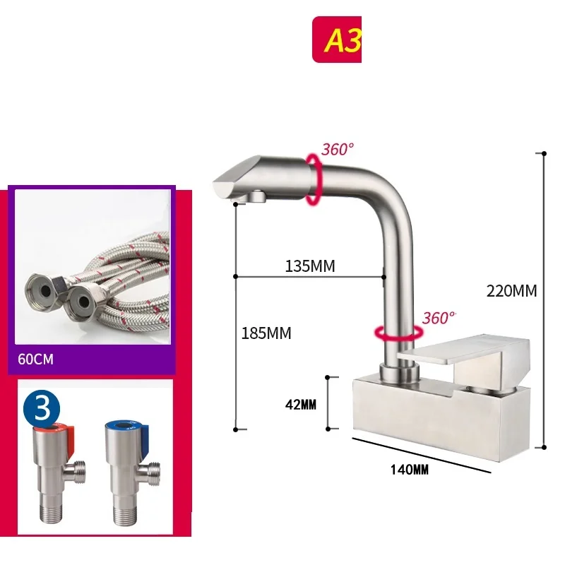 Настенный кран для раковины Preta Cuba Kran черный водопад в ванной комнате|Смесители