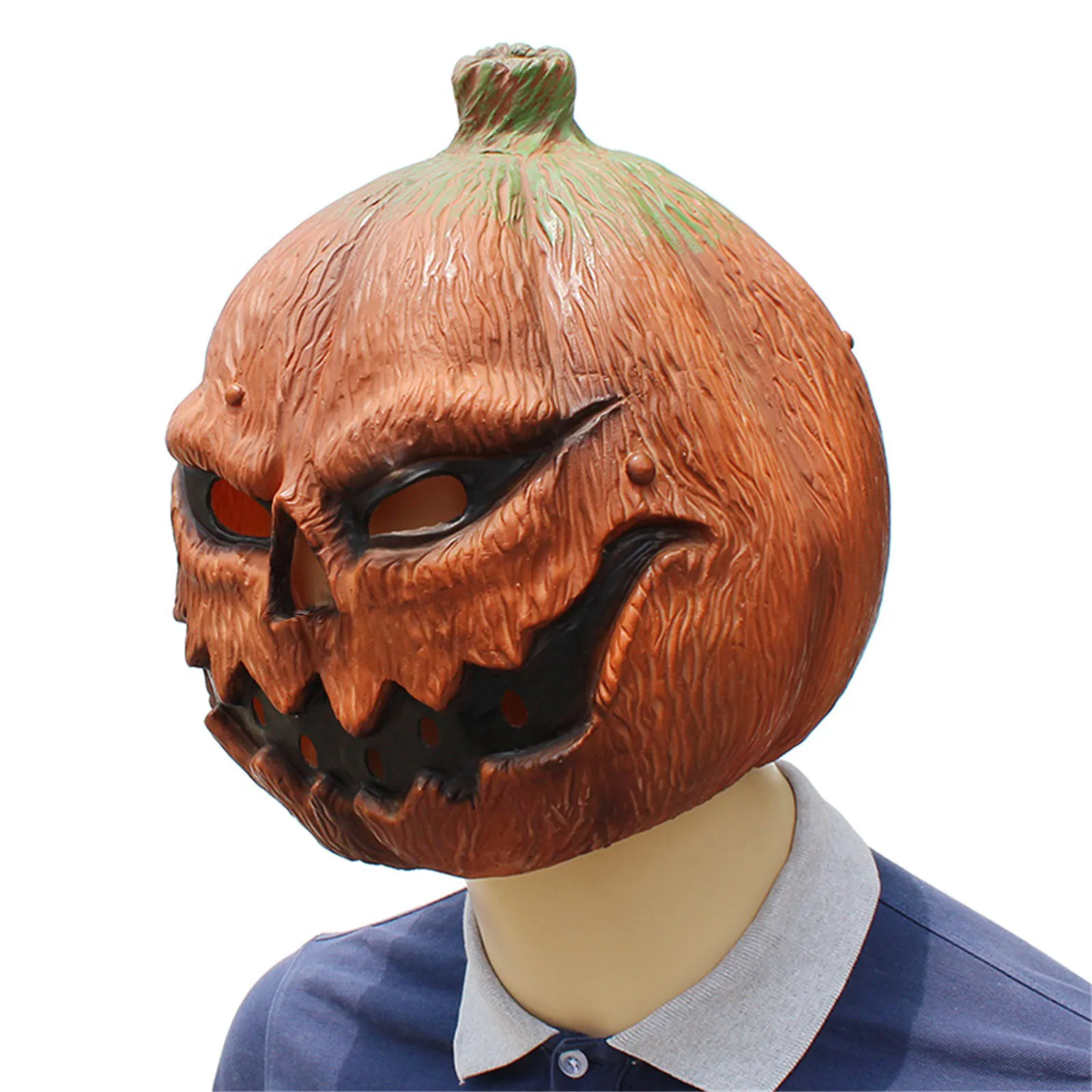

Shocker Toys Pumpkin Silicone Face Mask Pumpkin Halloween Party Cosplay Headgear For Costume Party Antistress Birthday Xmas Gift