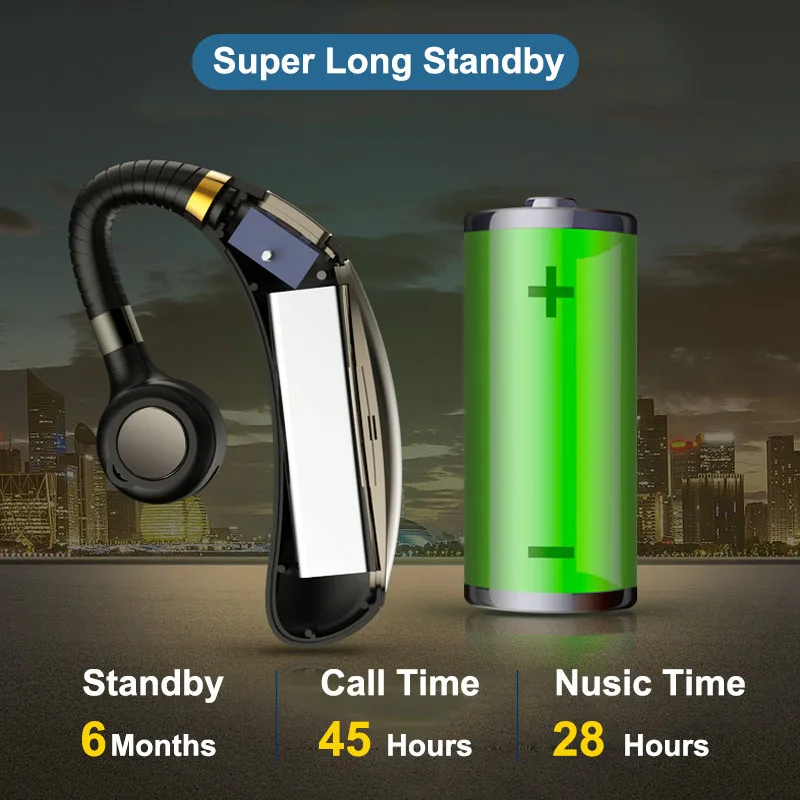 Спортивные Беспроводные игровые Bluetooth наушники для одного мини стерео бас