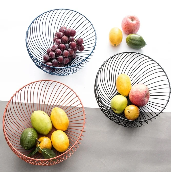 Ёмкость для хранения держатель фруктов железное искусство корзина гостиной