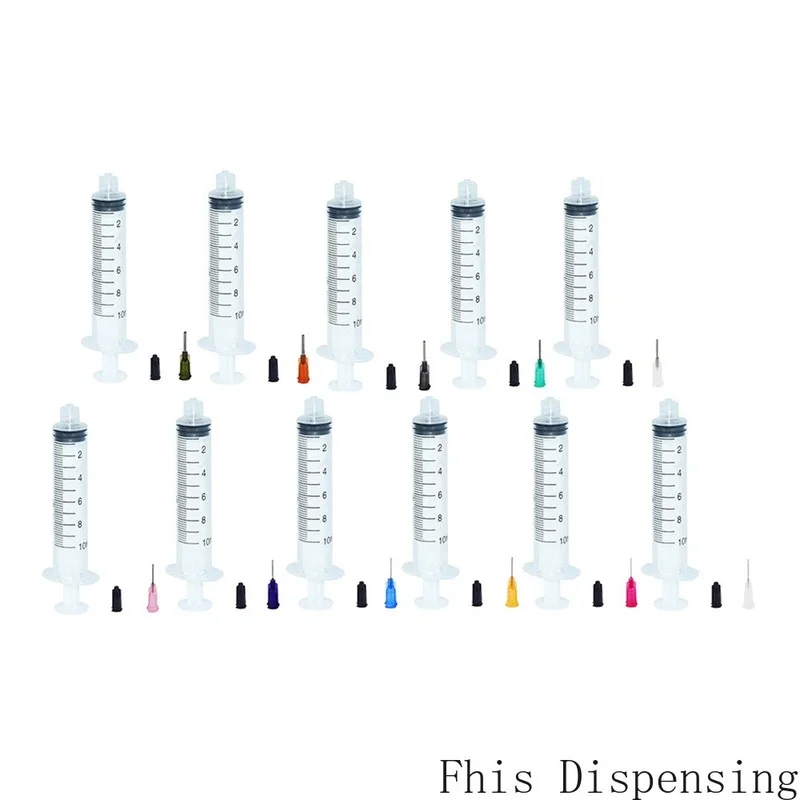 10 мл промышленные шприцы с пластиковым смешанным размером тупым наконечником