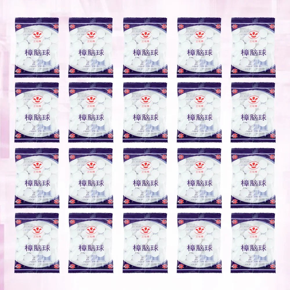 

20 Packs Household Mothballs Mildew-proof Pills Insect Repellent Balls for Drawers Storage Boxes Closets