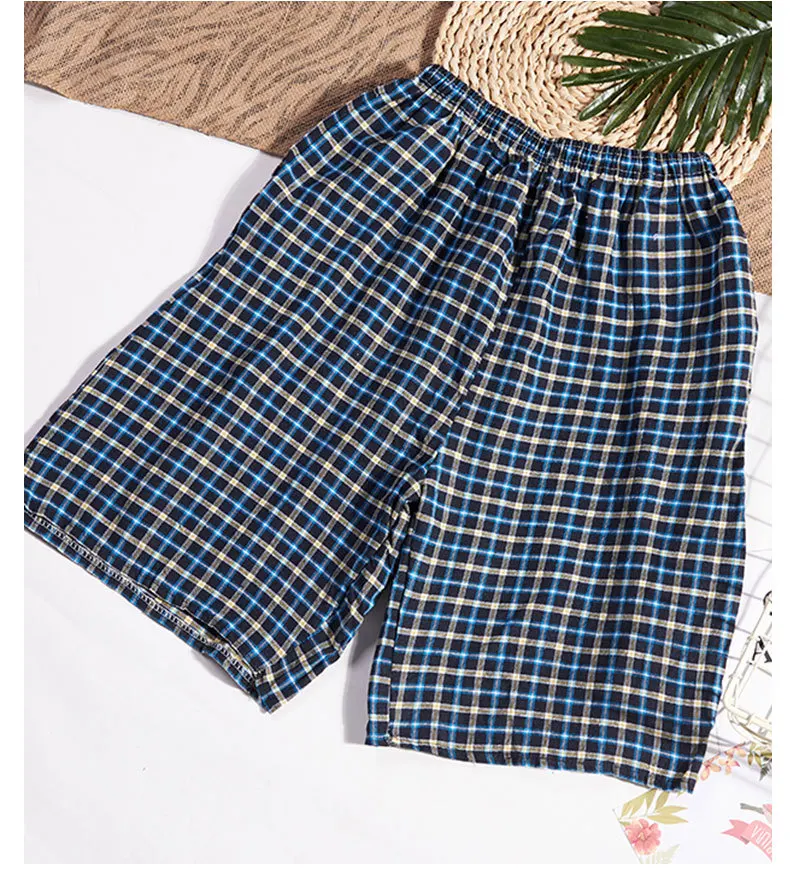 Шорты мужские хлопковые свободного покроя повседневные бермуды с завязкой на