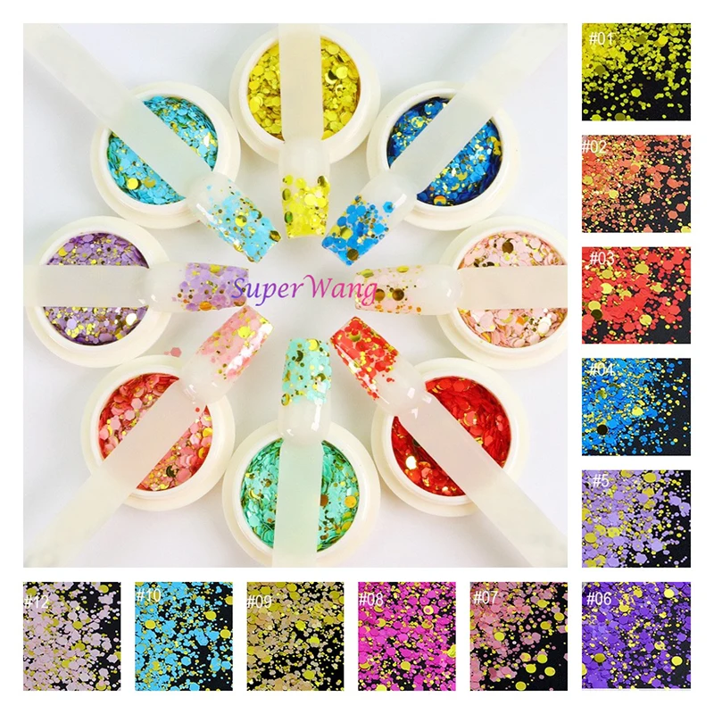 1kg Mix Shape Gold Chunky Glitter Nail Art Decoration Confetti Style Body Resin Art Tumbler Accessories Party Sequins