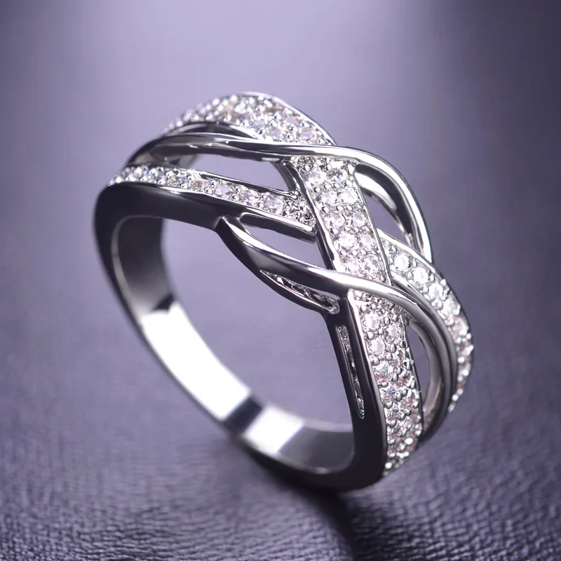 MECHOSEN кавайные кубические циркониевые кольца для мужчин и женщин ювелирные