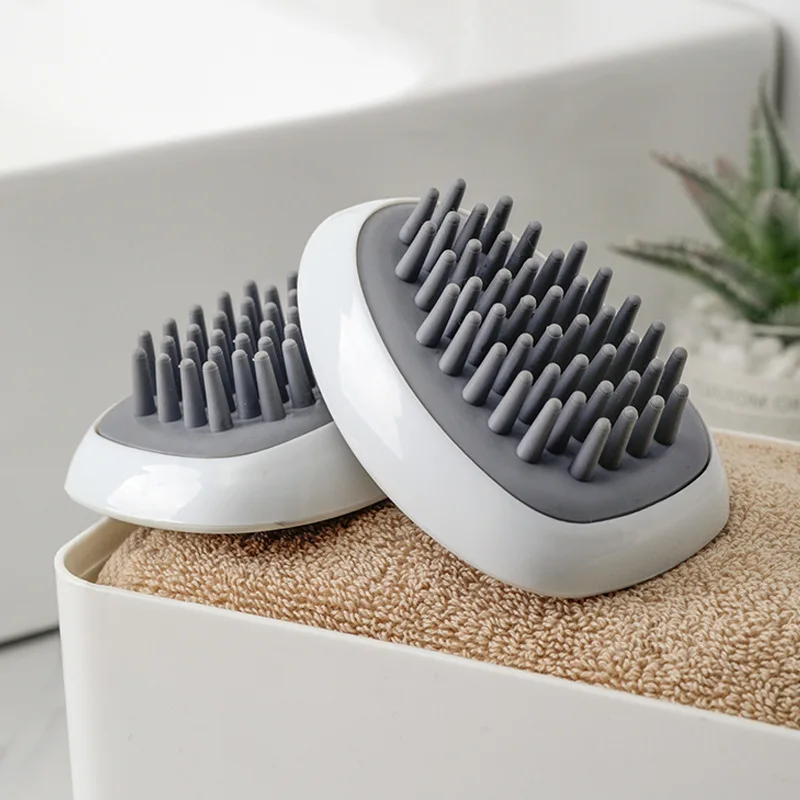 2Pcs Massage Hair Brush Soft Rubber Head Scalp Massager Shampoo Shower Dandruff for Wet or Dry |