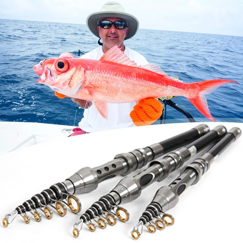 Мини-удочка из углеродного волокна телескопическая удочка 1 5-2 4 м морская для