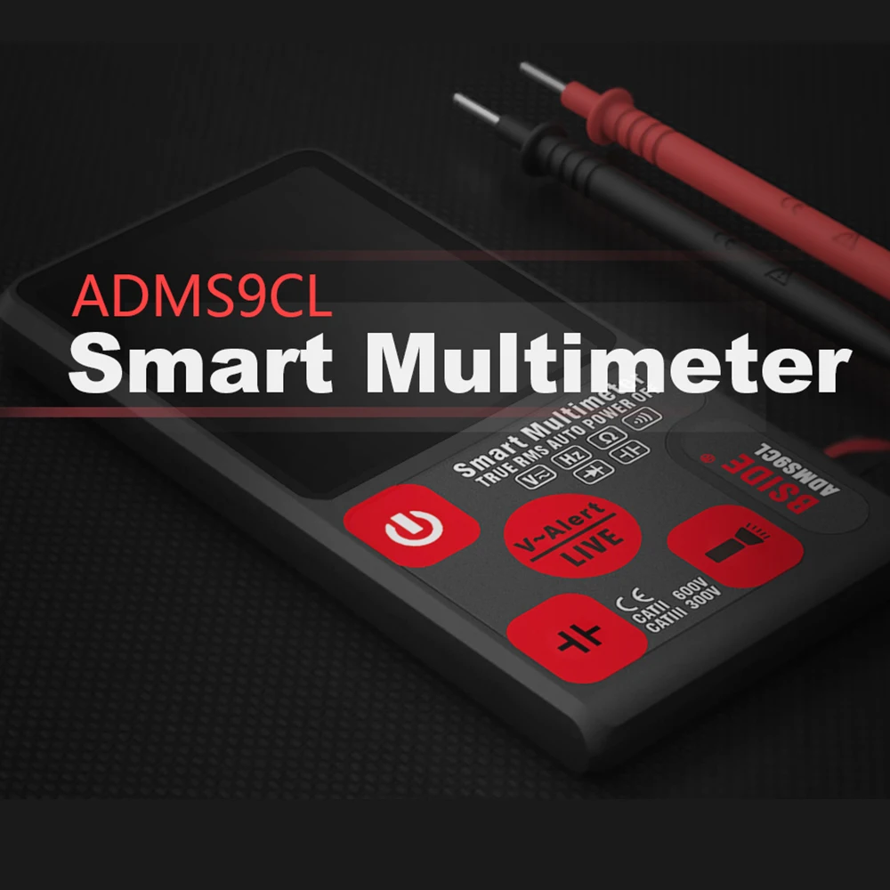 Сверхпортативный Цифровой мультиметр BSIDE ADM S9CL большой 3-линейный ЖК-дисплей 3 5