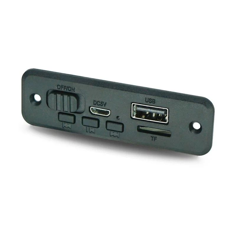 

2*3W Amplifier Wireless Bluetooth 5.0 MP3 WMA Decoder Board 5V 12V Car FM Radio Module Support TF USB MP3 Player