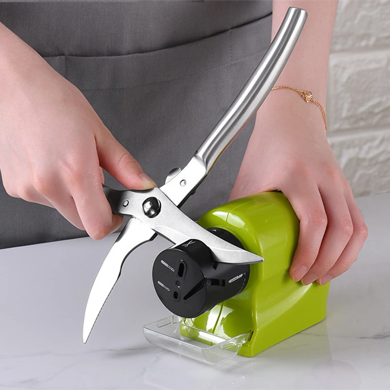 

Electric Diamond Sharpener Suitable For Knives Scissors Portable Multifunction High-Speed Automatic Household Kitchen Tool Gift