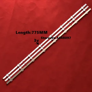 Светодиодная подсветка для Samsung UE40J5070, UE40J5200, UE40J5000, UN40J5300, UN40J5200AG, UE40J5202, V5DN-395SM0, 395SMO-R2, R3, 3 шт.компл.