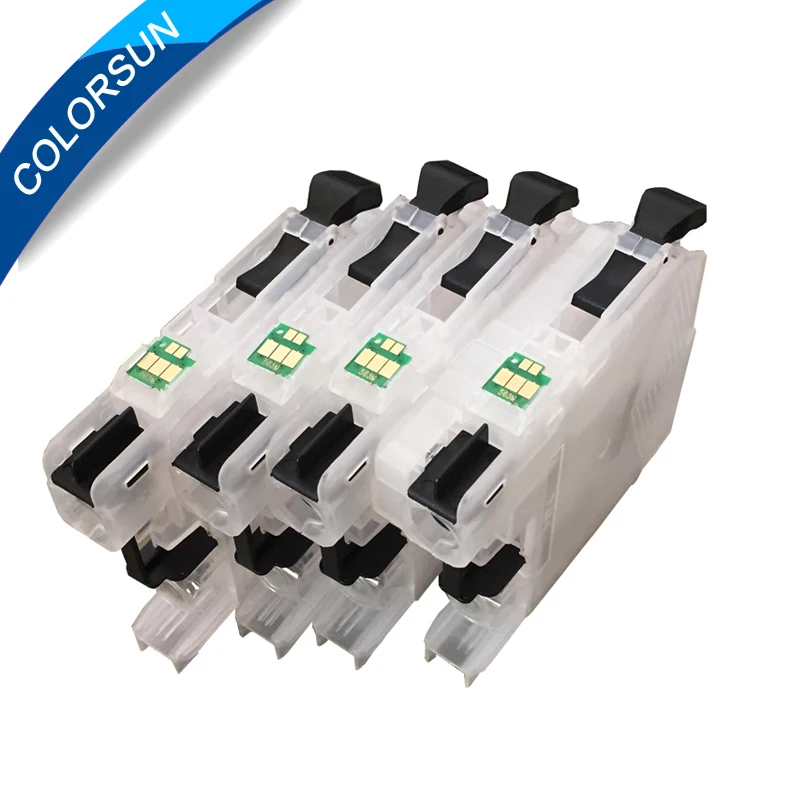 Короткие многоразовые картриджи LC231 LC233 4 шт. для смартфонов/J4120/J4620/J5320|Чернильные