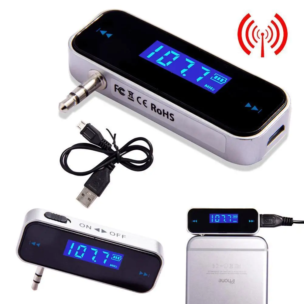 

Wireless Music Car Radio FM Transmitter for 3.5mm MP3 Moible Phone Tablet