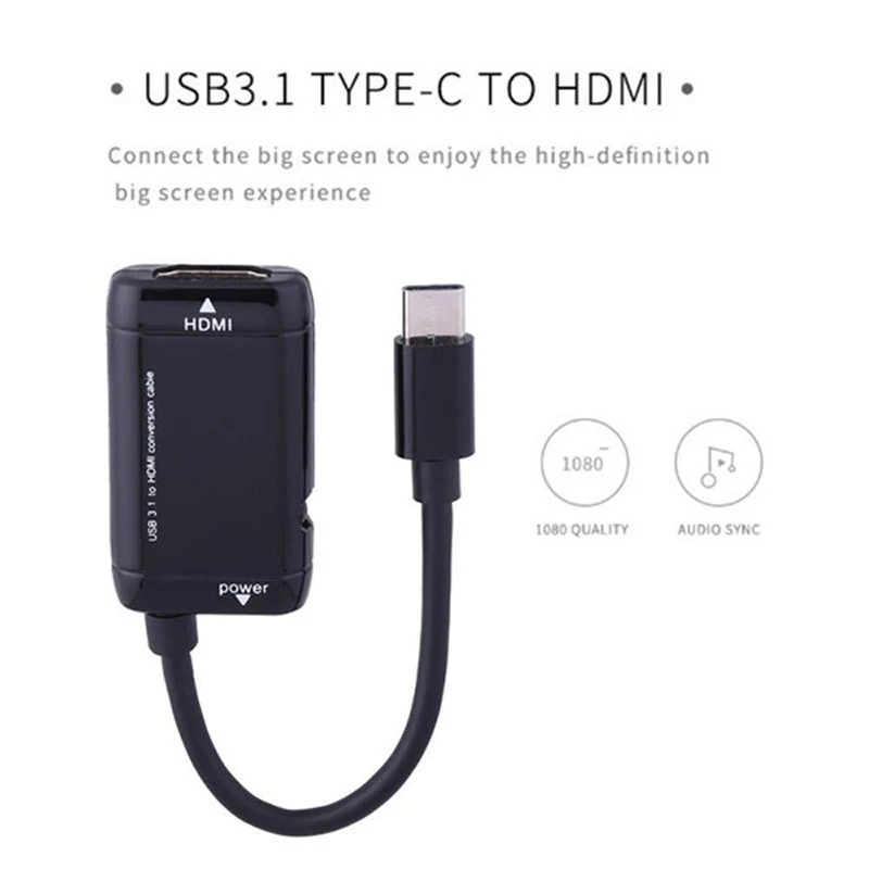 USB-C адаптер типа C к HDMI 1080P USB 3 1 type кабель для MHL мужчин и женщин конвертер функции