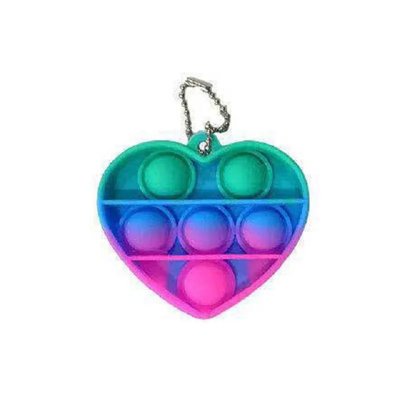 

Figet Simple Dimple Autism Simpel Dimpel Educational Fitget Toy Kids Mini Pop It Keychain Controller Fidgets Anti-stress Board