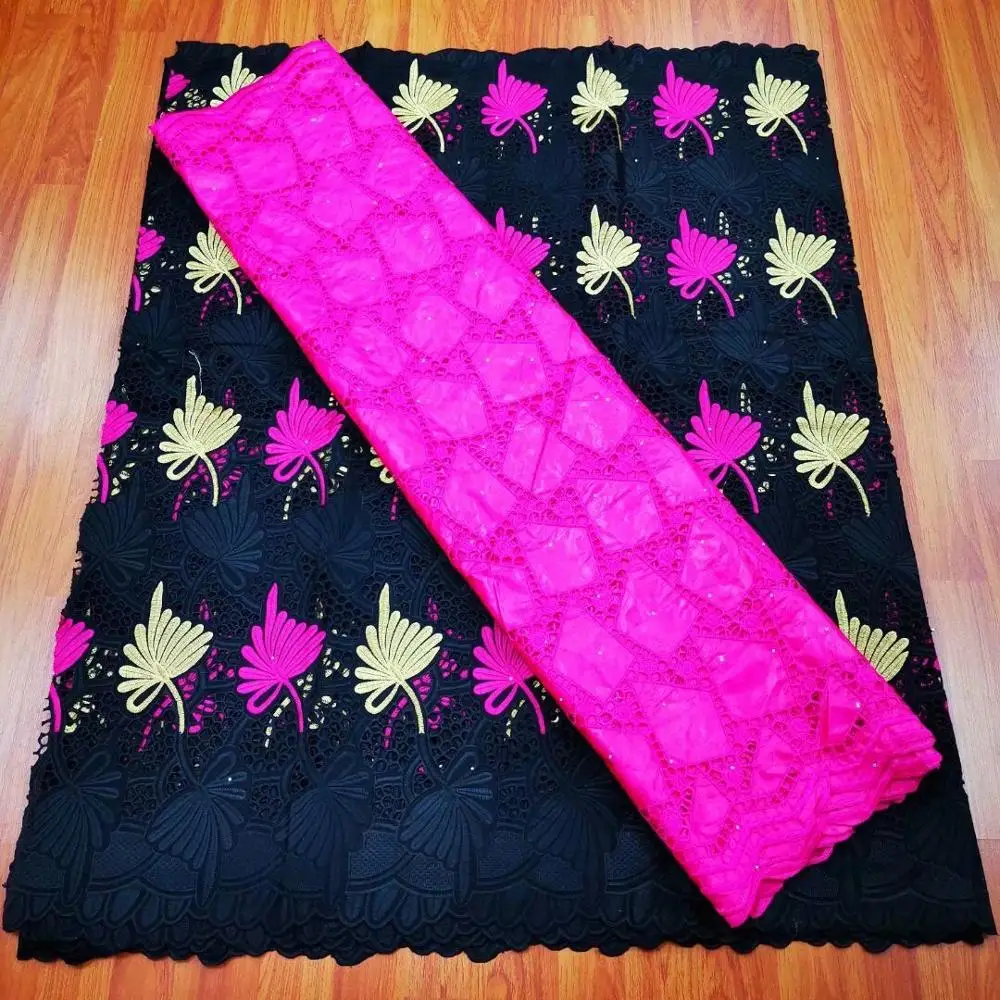 

7 yards tissu african dry lace fabric bazin riche getzne 2020 nouveua high quality jacquard guinea brocade fabric with lace
