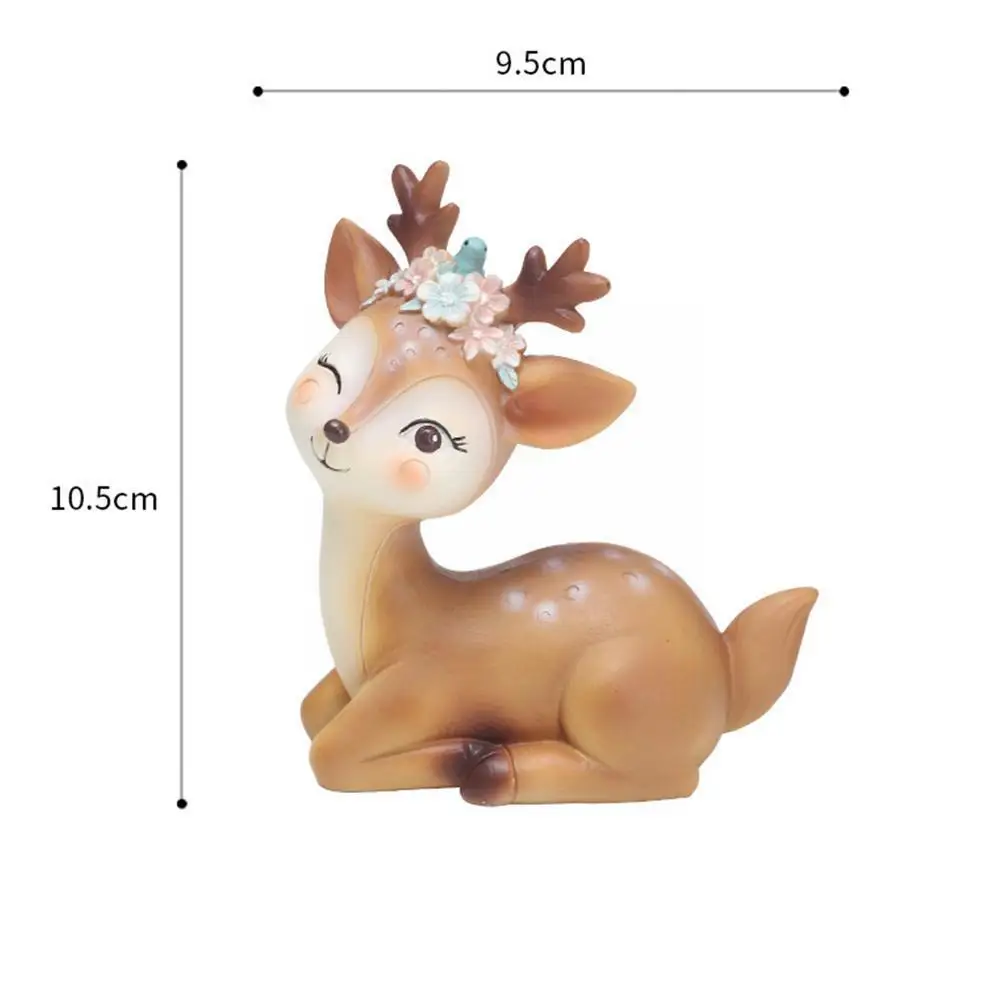 

Creativity Cute Three Attitudes Simulated Sika Deer Decor Artificial Deer Xmas Home Party Gifts Cake Baking Christmas Deskt I9B1