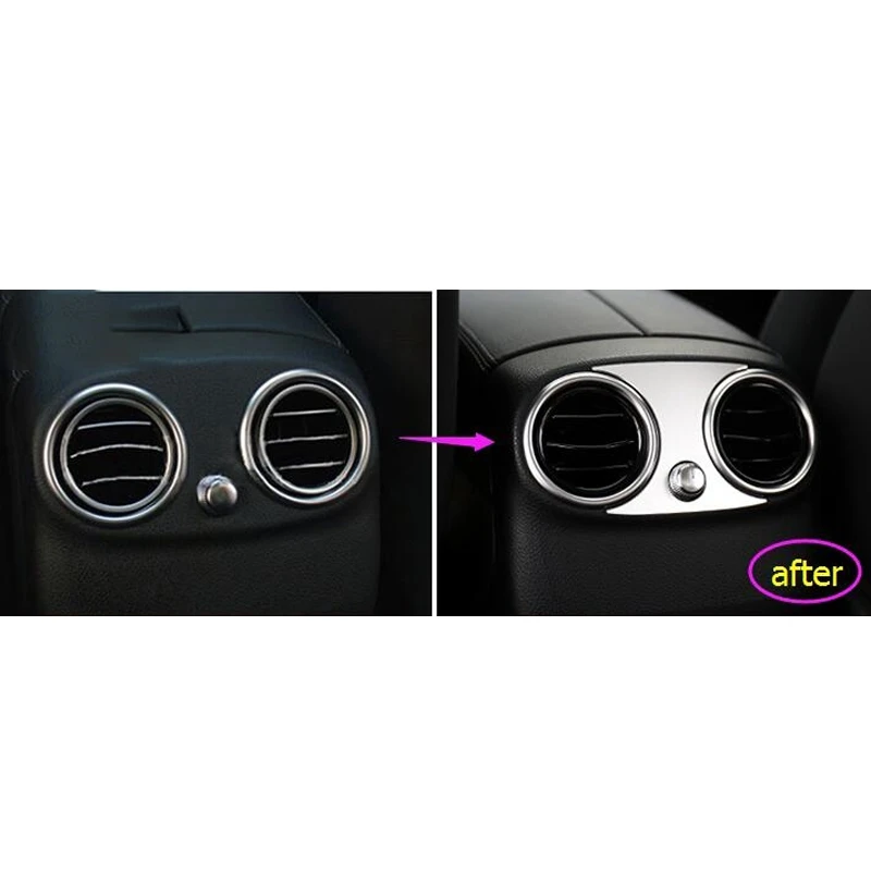 

Car Armrest Rear Air Outlet Cover Vent Sticker for Mercedes Benz GLC C Class W205 W253 C200 GLC260