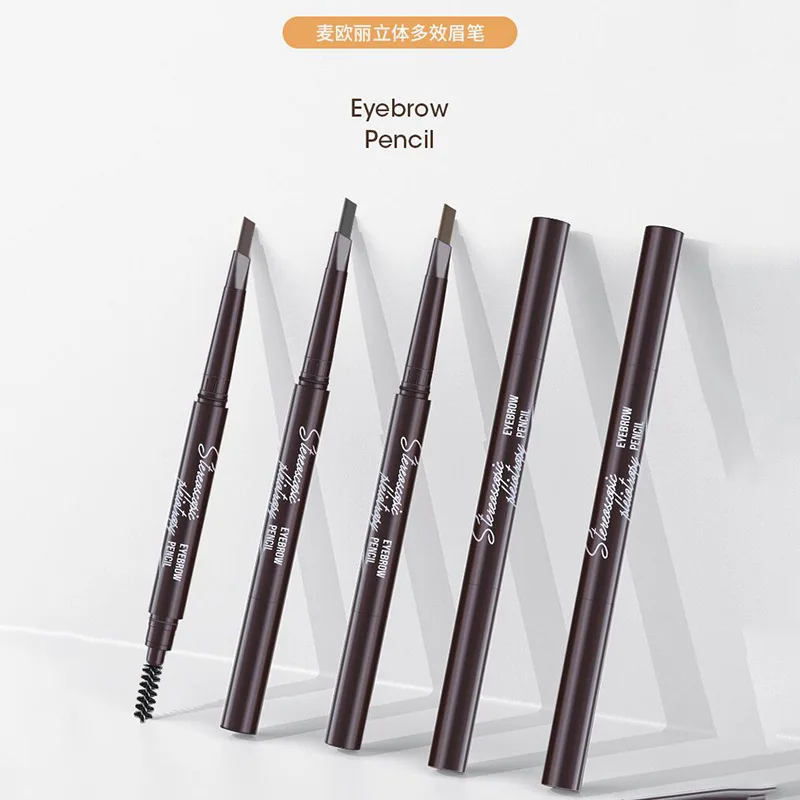 

YIYIACE Eyebrow Pencil Waterproof Natural Long Lasting Ultra Fine 1.5mm Eye Brow Tint Cosmetics Brown Color Brows Make Up