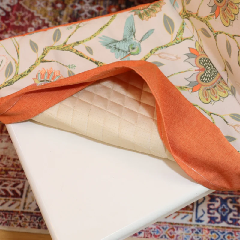 

Spring And Summer Soft Texture Mordern Chair Cover Comfortable High Quality Cotton Flower Printed Chair Cover